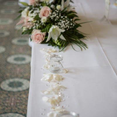 Sculpture Gallery wedding in spring.