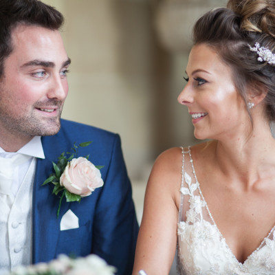 Sculpture Gallery wedding in spring.