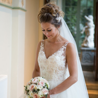 Sculpture Gallery wedding in spring.