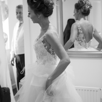 Sculpture Gallery wedding in spring.