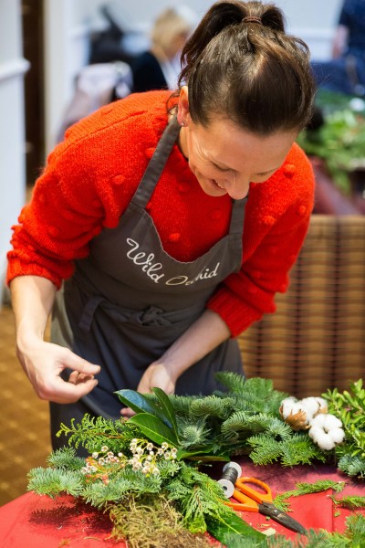 Luxury Christmas Wreaths workshop at Woburn Hotel