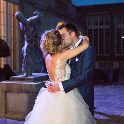 Sculpture Gallery wedding in spring.