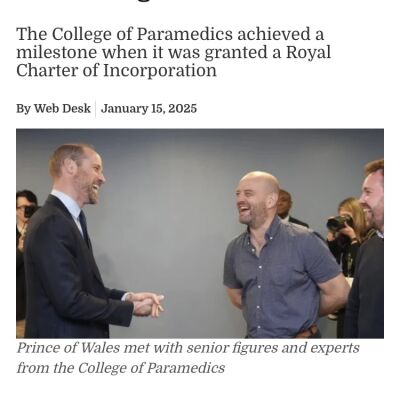 A Royal Commission: Photographing HRH Prince William at the College of Paramedics Conference