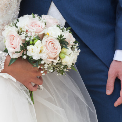 Sculpture Gallery wedding in spring.