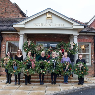 Luxury Christmas Wreaths workshop at Woburn Hotel